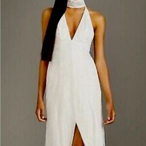 Vera Wang white dress sequin